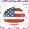 50Pcs American Flag Patriotic Oval Plates Party Supplies 4th Of July Oval Plates Heavy Duty Disposable Independence Day Paper Plate for Veterans Election July 4 Independence Day Decor,10 * 12 Inch